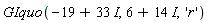 GIquo(-19+33*I, 6+14*I, 'r')