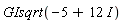 GIsqrt(-5+12*I)