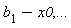 b[1]-x0, () .. ()