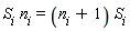 S[i]*n[i] = (n[i]+1)*S[i]