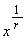 x^(1/r)