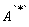 A^`*`