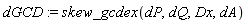 dGCD := skew_gcdex(dP, dQ, Dx, dA)