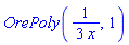 OrePoly((1/3)/x, 1)