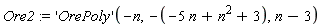 Ore2 := ('OrePoly')(-n, 5*n-n^2-3, n-3)