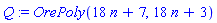 Q := OrePoly(18*n+7, 18*n+3)