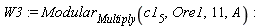W3 := Modular[Multiply](c1[5], Ore1, 11, A)
