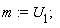m := U[1]