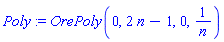 Poly := OrePoly(0, 2*n-1, 0, 1/n)