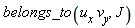 belongs_to(u[x]*v[y], J)