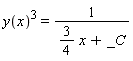 y(x)^3 = 1/((3/4)*x+_C)