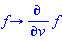 proc (f) options operator, arrow; diff(f, v) end proc