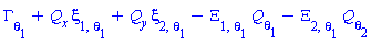 Physics:-diff(Gamma(x, y, theta[1], theta[2]), theta[1])+Physics:-`*`(Q[x], Physics:-diff(xi[1](x, y, theta[1], theta[2]), theta[1]))+Physics:-`*`(Q[y], Physics:-diff(xi[2](x, y, theta[1], theta[2]), theta[1]))-Physics:-diff(Xi[1](x, y, theta[1], theta[2]), theta[1])*Q[theta[1]]-Physics:-diff(Xi[2](x, y, theta[1], theta[2]), theta[1])*Q[theta[2]]