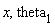x, theta[1]