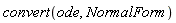 convert(ode, NormalForm)