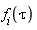 f[i](tau)