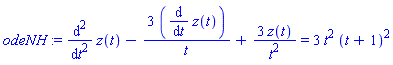odeNH := diff(z(t), `$`(t, 2))-3*(diff(z(t), t))/t+3*z(t)/t^2 = 3*t^2*(t+1)^2