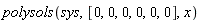polysols(sys, [0, 0, 0, 0, 0, 0], x)
