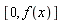 [0, f(x)]
