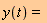 y(t)=