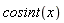 cosint(x)