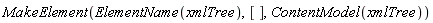 MakeElement(ElementName(xmlTree), [], ContentModel(xmlTree))