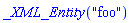 _XML_Entity("foo")