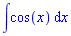 int(cos(x), x)