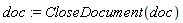 doc := CloseDocument(doc)
