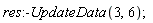 res:-UpdateData(3, 6)