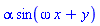alpha*sin(omega*x+y)