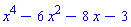 x^4-6*x^2-8*x-3