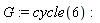G := cycle(6)