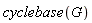 cyclebase(G)
