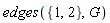 edges({1, 2}, G)