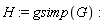 H := gsimp(G)