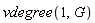 vdegree(1, G)