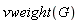 vweight(G)