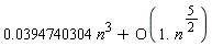 0.394740304e-1*n^3+O(1.*n^(5/2))