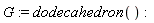 G := dodecahedron()