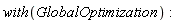 with(GlobalOptimization)