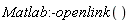 Matlab:-openlink()