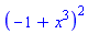 (-1+x^3)^2