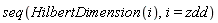 seq(HilbertDimension(i), i = zdd)