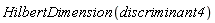 HilbertDimension(discriminant4)
