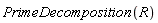 PrimeDecomposition(R)