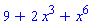 9+2*x^3+x^6