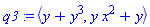 q3 := `<,>`(y+y^3, y*x^2+y)