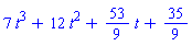 7*t^3+12*t^2+(53/9)*t+35/9
