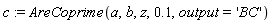 c := AreCoprime(a, b, z, .1, output = 'BC')